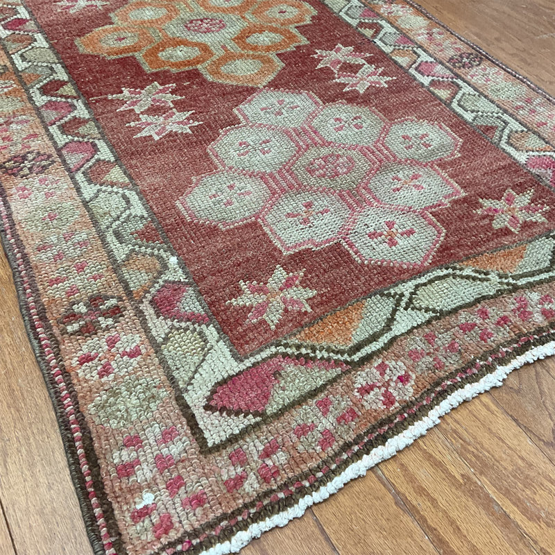 Bungalow Rose Handmade Turkish Oushak Wool Runner
