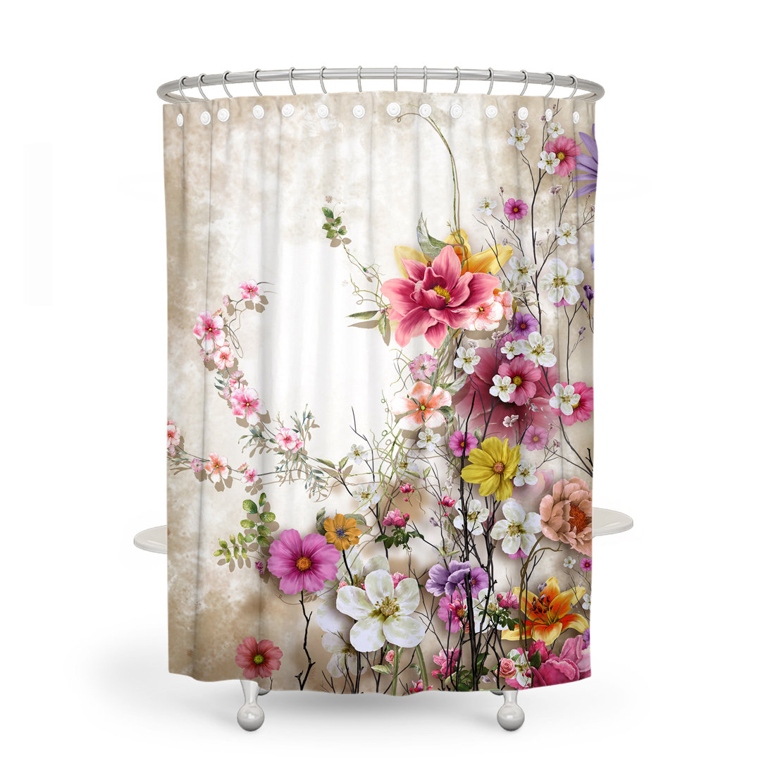 Alexiss Single Shower Curtain Red Barrel Studio® 