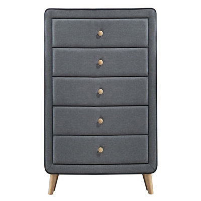 Commode rembourrée à 5 tiroirs