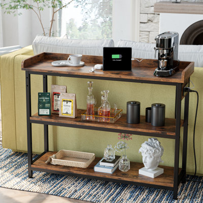Console avec prises de courant