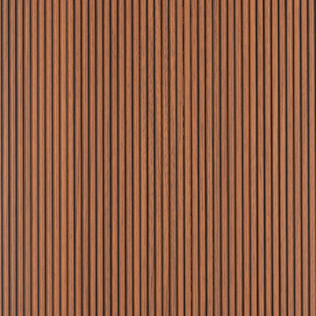 Rounded Mini Slats 94.5" L x 12" W x 0.25" D Polystyrene Glue-up Wood Slat Walls 78.8 sq.ft. (Set of 10) FromPlainToBeautifulInHours 