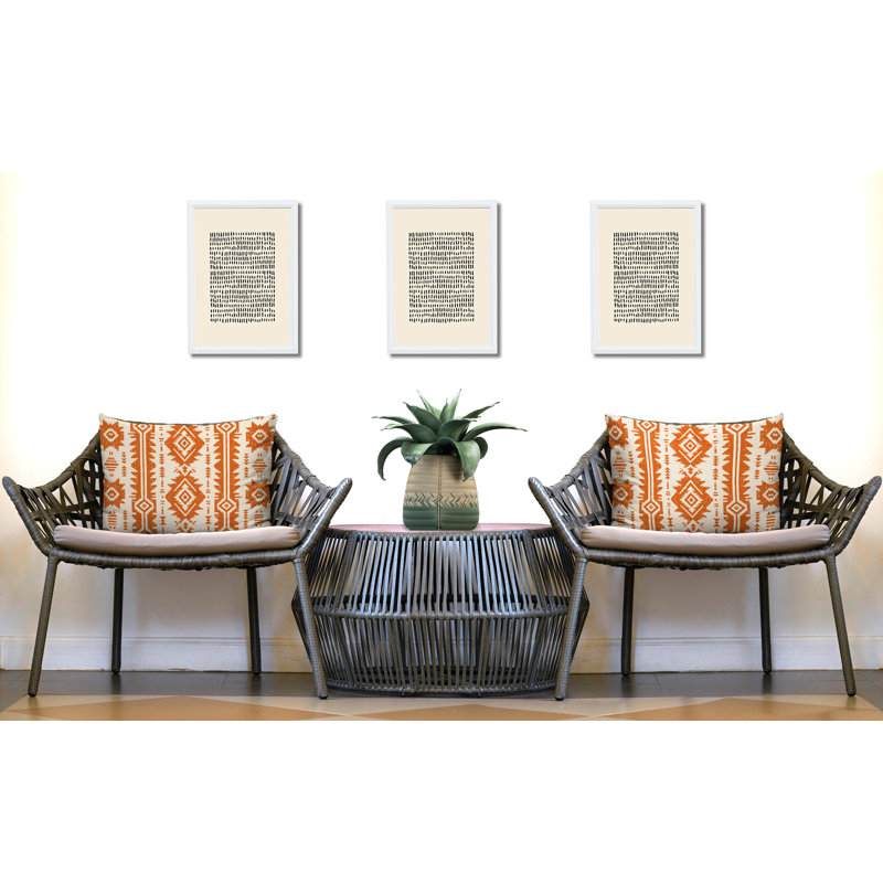 Oreiller réversible intérieur / extérieur Dakota, 20 po x 14 po, Orange