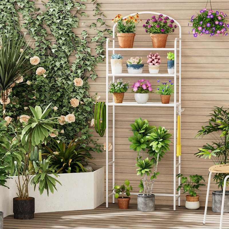 3-Tier Over The Toilet Storage, Bathroom Organizer, Space-Saving, Above Toilet Storage Rack With 4 Hooks And Paper Holder, Metal Shelf