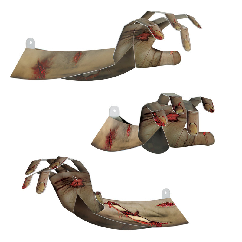Mains zombies d'Halloween en 3D