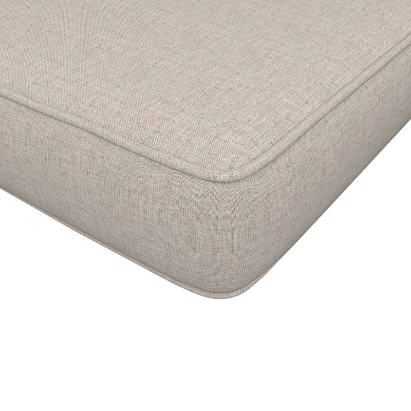 Wayfair Custom Outdoor Bench Cushion With Sunbrella Fabric, Cast Silver Sunbrella®, 48" x 18"