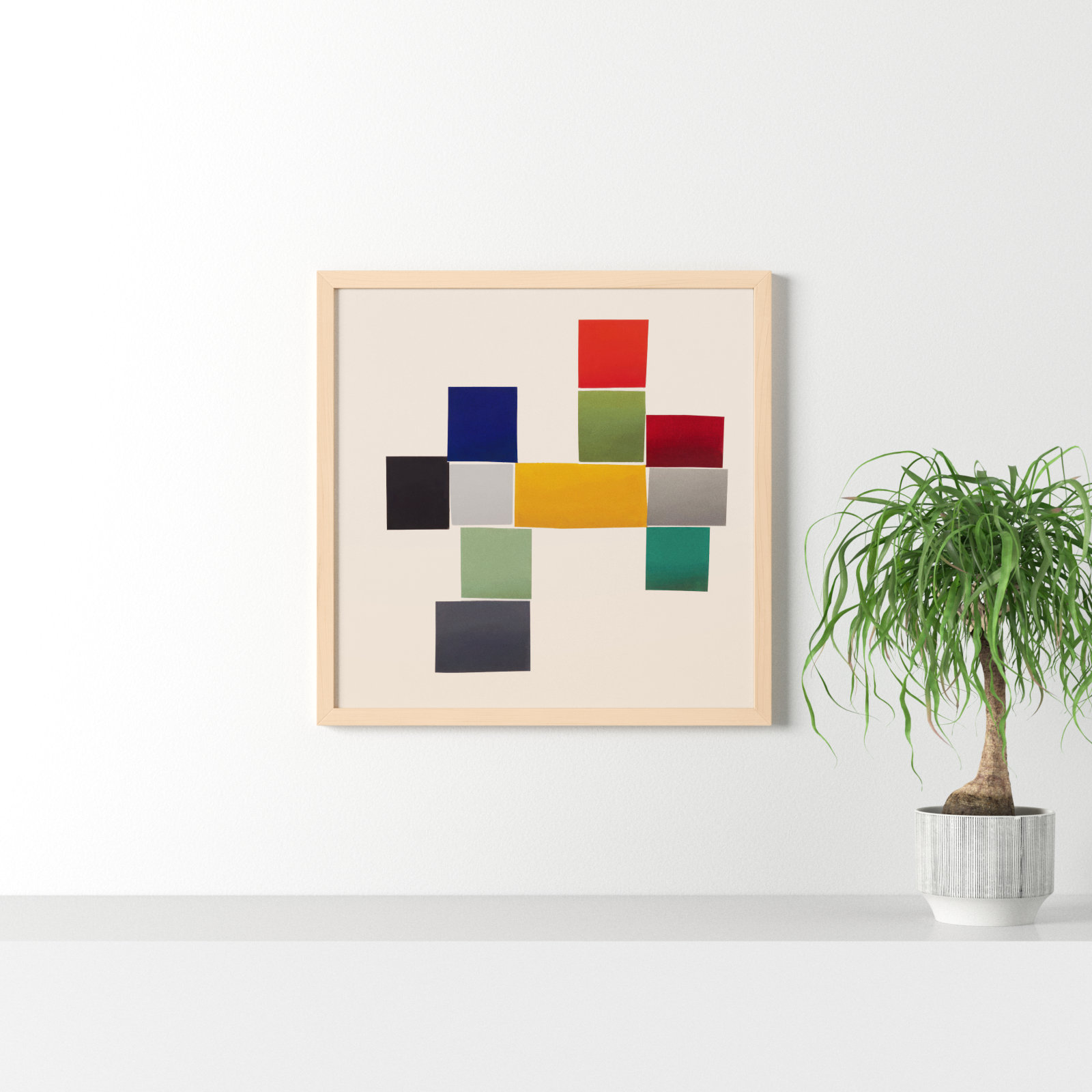 Jewels 1 by Lee Lessem, 30" W x 30" H, Maple Framed