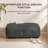 Florence 17" Gray Bench Upholstered Pouf Ottoman-116415921