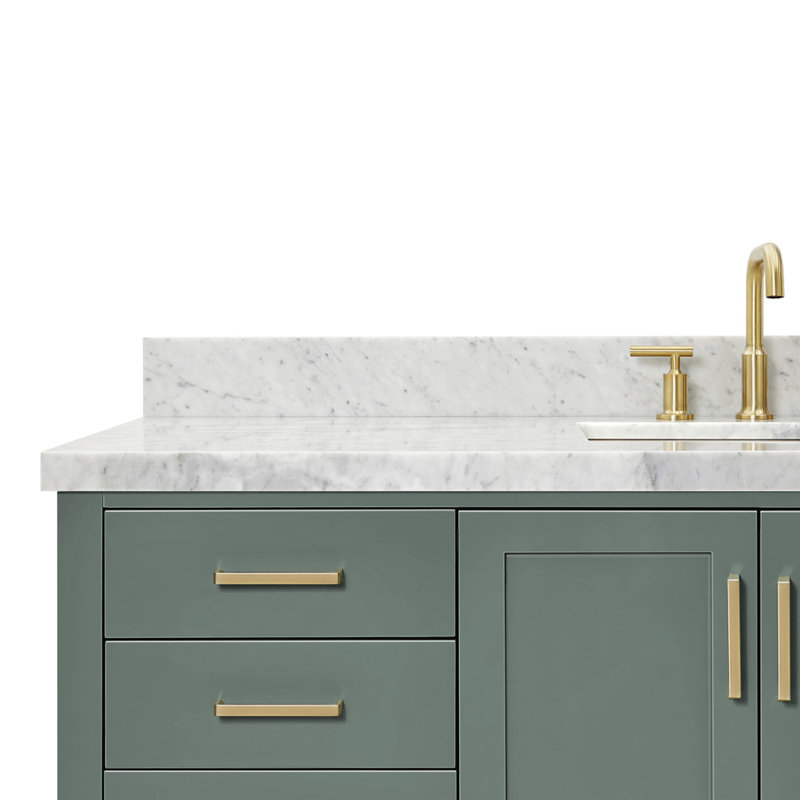 Magnolia Bath Vanity Rectangular Basin S061SCWRV, Vintage Green, Rectangular