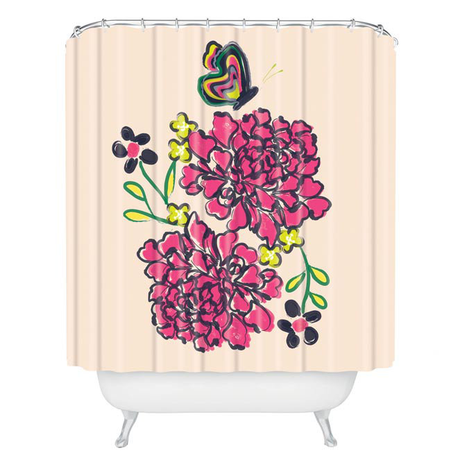 Vy La Floral Shower Curtain