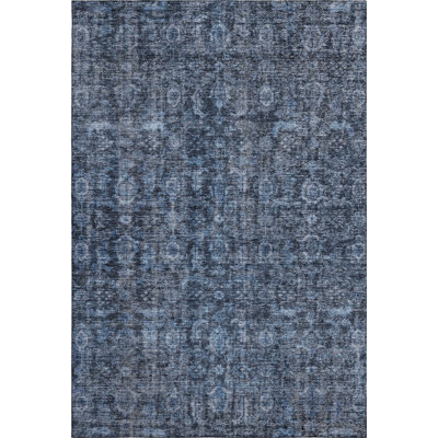 Premium Machine Washable Ducote AMF1145 Damask Rug