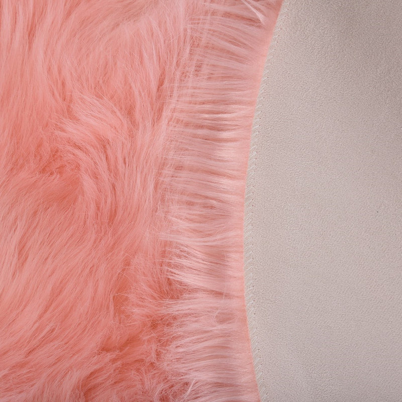Faux Sheepskin Indoor Rug, Round 3'