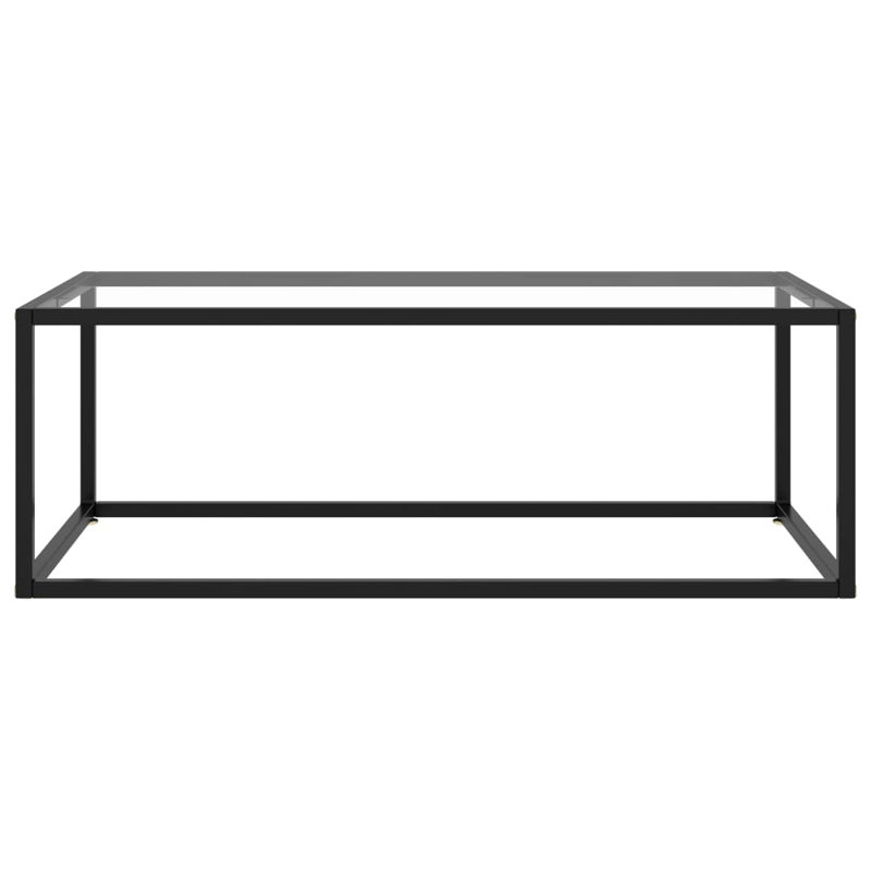 Adhvik Frame Coffee Table, 35cm H x 100cm W x 50cm D, Clear