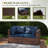 Wicker Outdoor Patio Sofa-2126252597