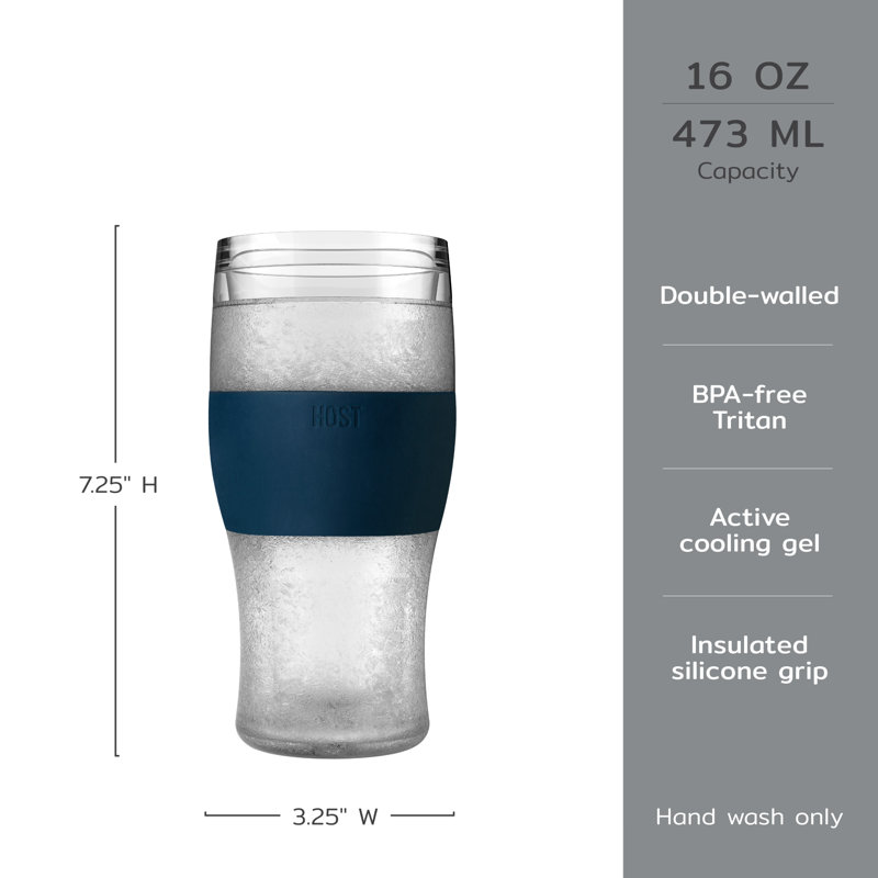 Beer FREEZE Cooling Cups in Varsity Blue