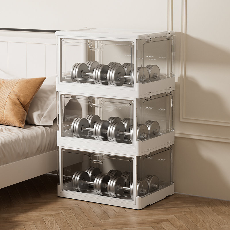 Stackable Clear Storage Bins With Lids