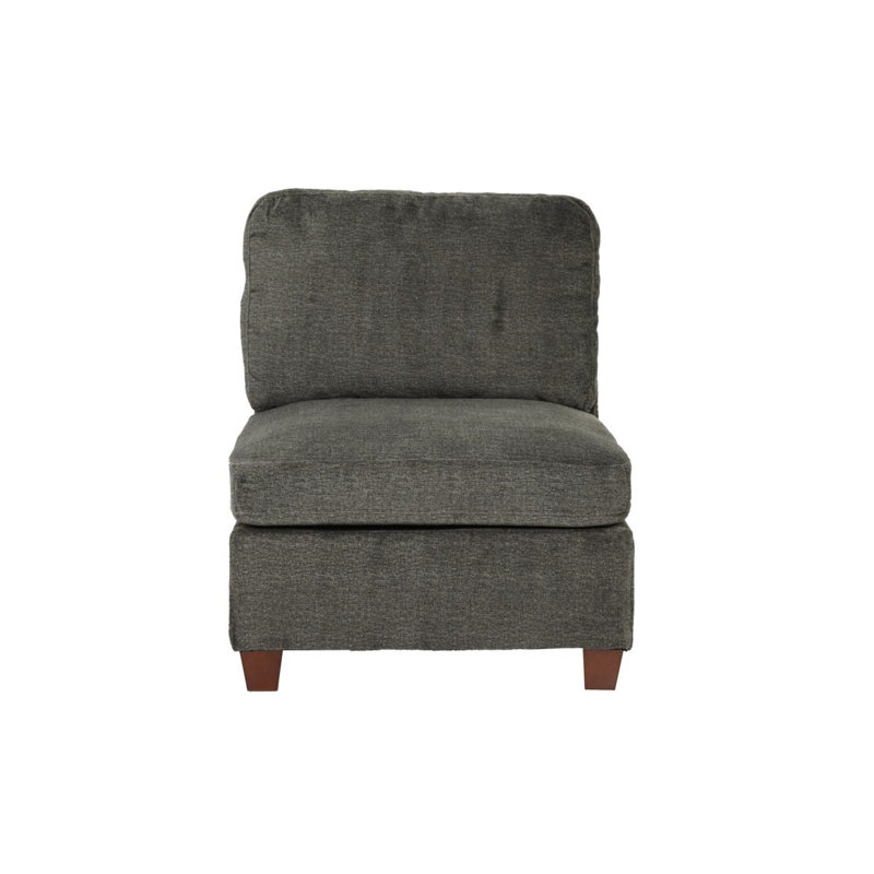 Elhamcci Upholstered Accent Chair, Gray Chenille