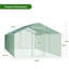 Large Metal Chicken Coop Upgrade Tri-Supporting Wire Mesh Chicken Run(10' W x 19.5' L x 6.5' H)