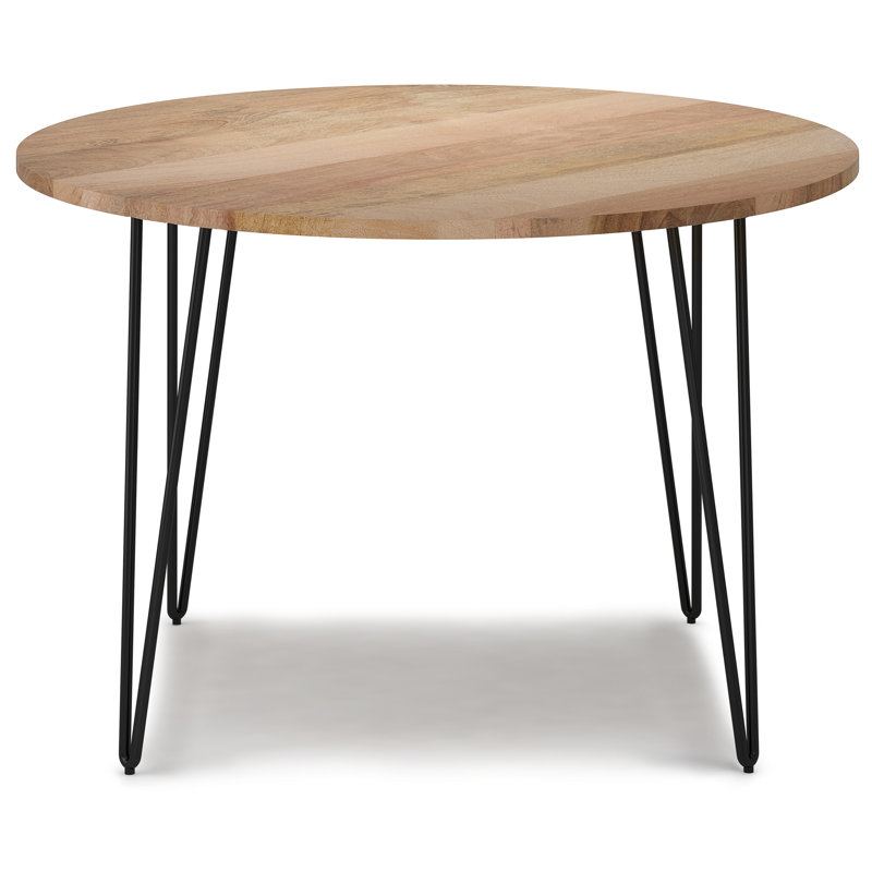 Hunter 45" Natural Mango Wood Round Dining Table