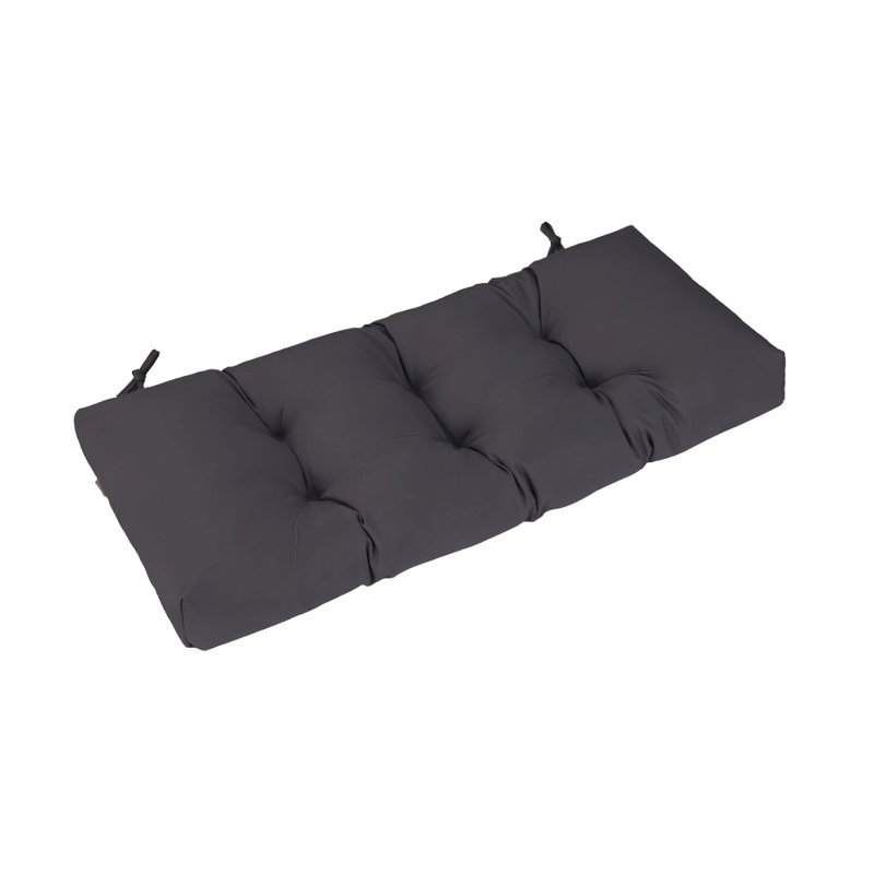 Outdoor Bench Cushion , Waterproof  Tufted Bench Cushion, Fade-Resistant Bench Pillow, Bench Pad for Outdoor/Indoor Chair,48x18x4in,Gray