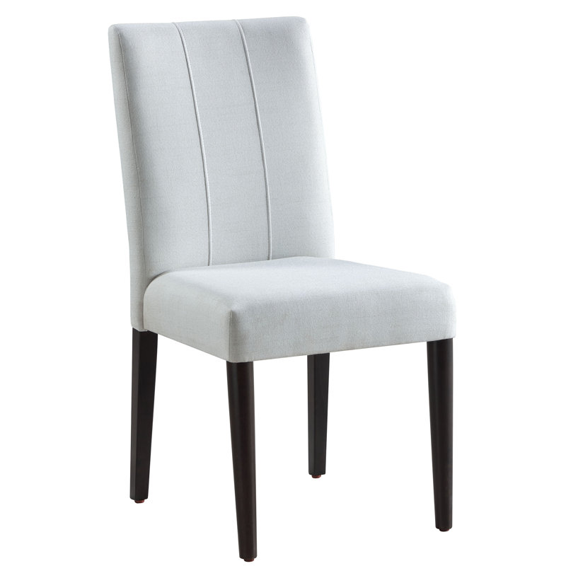 Chaise d'appoint Carena en blanc et brun (ensemble de 2)