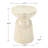 Handcrafted Capiz Shell Side Table - Hourglass Shape With Mother Of Pearl Shell - Glamorous Accent Table For Bedroom, Living Room