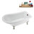 58" Streamlin Clawfoot Tub,Tray,Drain, Clawfeet-101628925-102219861