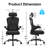 Ergonomic Office Chair, Desk Chair With Headrest And Lumbar Support, High Back Swivel Home Office Chair With Headrest For Home Office Bedroom, Gifts-1100089808