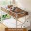 Lit superposé simple au-dessus de simple avec escalier de rangement, structure de lit superposé en métal avec lumière DEL et station de charge-129703911