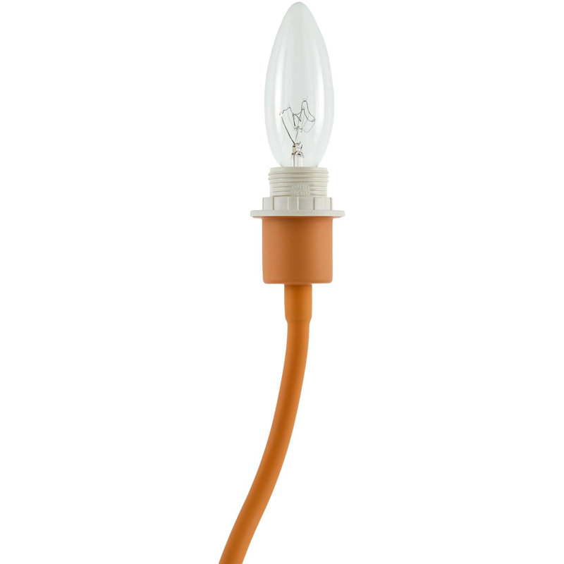Wilcher Table Lamp, Orange, White