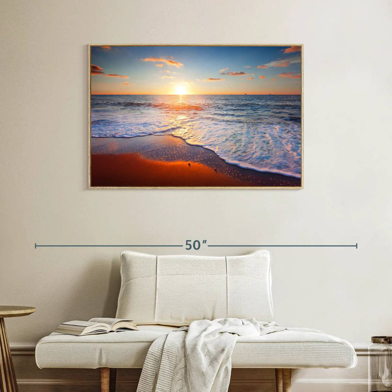 Siesta Maulik, Cadre flottant en bois naturel, 40 po x 27 po