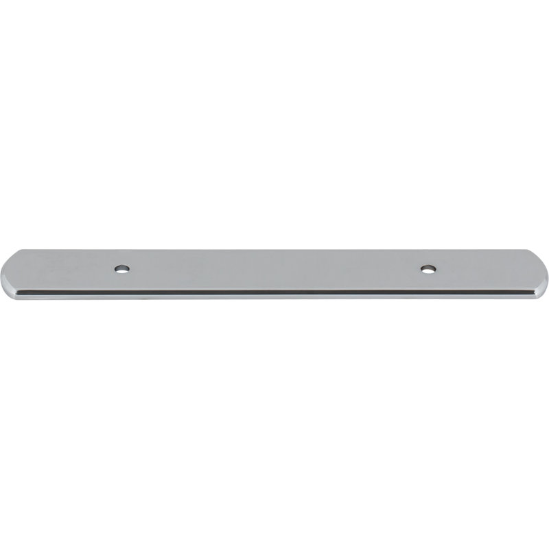 Wescott Pull Backplate, Polished Chrome
