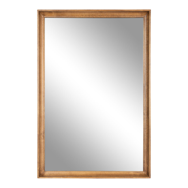 Cassandrea Decorative Wooden Rectangle Wall Mirror