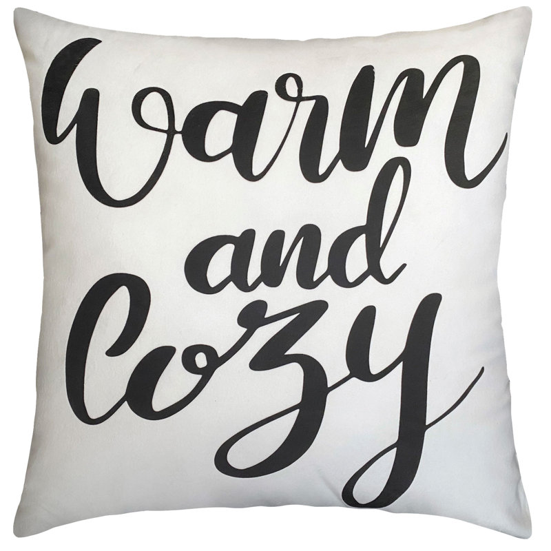 Housse et insert de coussin carré chaud et confortable Aeysha