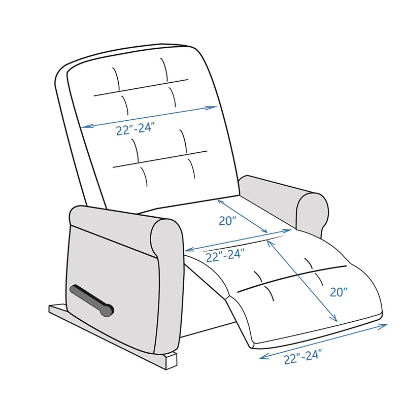 Housse pour coussin inclinable Sherpa, Fausse fourrure blanche, H 96 po x l 23 po x P 20 po