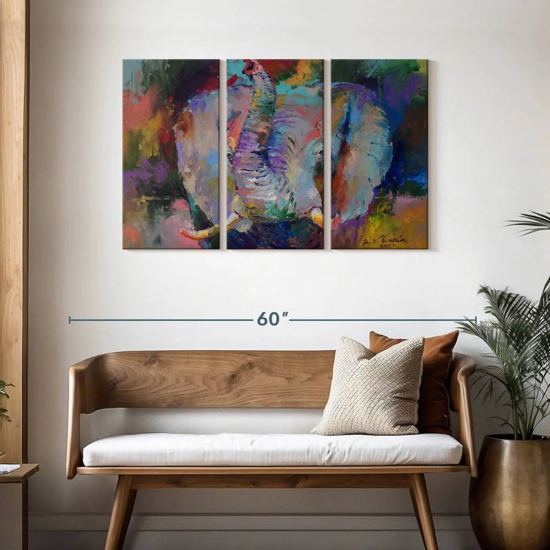 Éléphant III, H 28 po x l 45 po