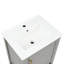 Meuble-lavabo de 20 po avec lavabo, armoire de salle de bain avec porte à fermeture douce, support de rangement et tablette ouverte-114497884