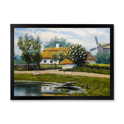 Old Rural Village Lanscape VI - Print on Canvas