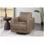 Fauteuil d'appoint pivotant en similicuir-2042637250