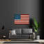 Drapeau des États-Unis (fond de la Constitution des États-Unis), reproduction sur verre acrylique-1690850297-1690850298