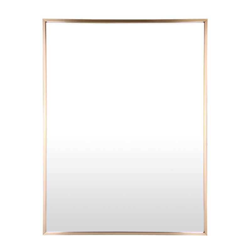 Chasteen Metal Flat Wall Mirror, 43" x 29", Gold