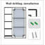 Miroir de meuble-lavabo moderne 30 po x 44 po avec tablette multifonctionnelle, grande salle de bain et miroir décoratif de salon