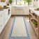 Washable Living Room Rug Floral Bordered Area Rugs Soft Thin Indoor Carpet for Bedroom Modern Throw Aesthetic Mat Non Slip Stain Resistant Carpet for Dining Room Office
