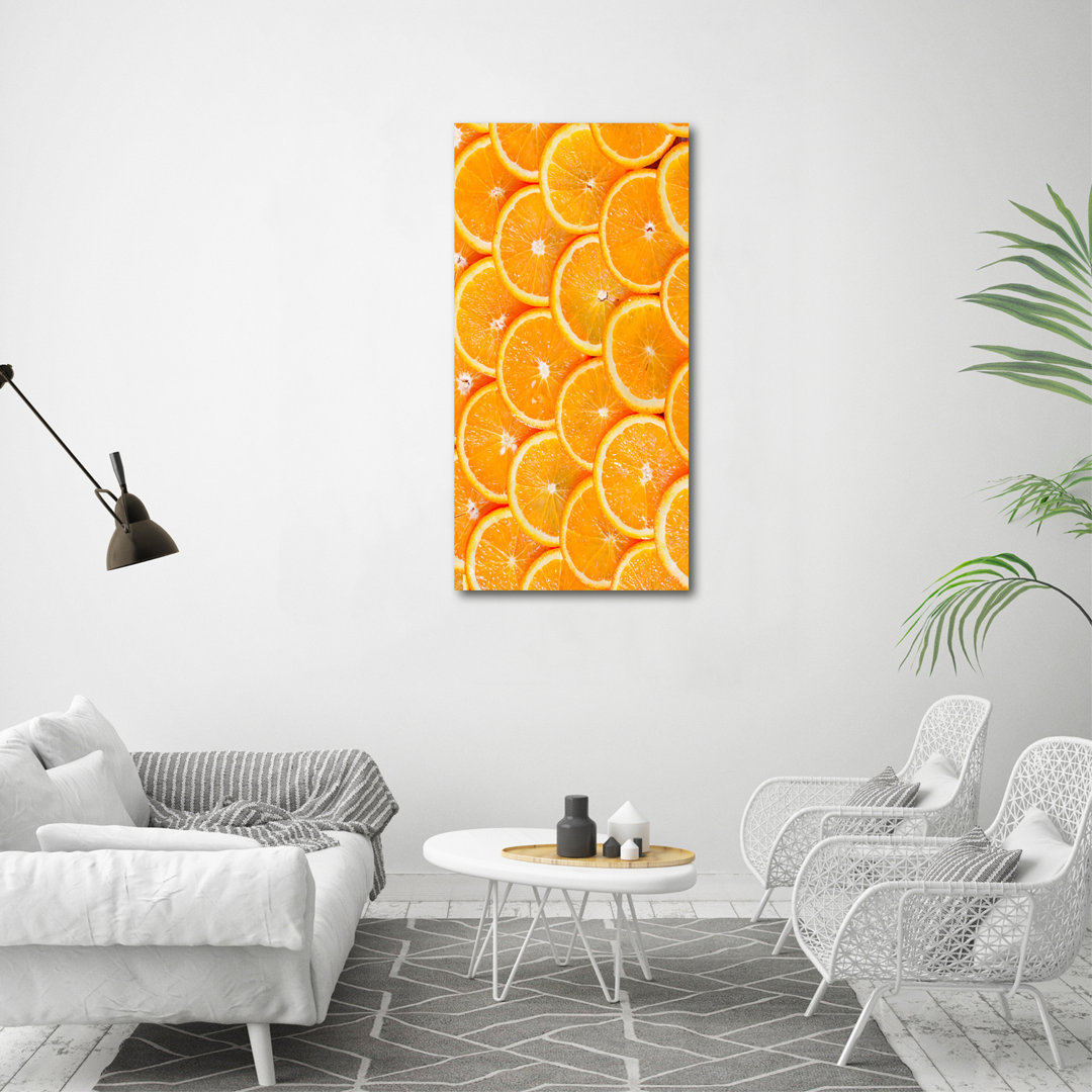 Orangenscheiben - Kunstdrucke auf Leinwand - Wrapped Canvas