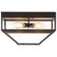 Plafonnier encastré géométrique 29 po 4 lumières Kinsler
