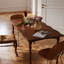 Table de salle à manger en bois massif en forme de pétale-347506607