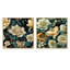 Gouet - Ensemble de 2 collages carrés botaniques abstraits-101844322-101844319