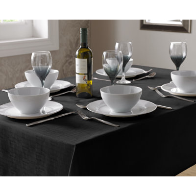 Bourland Plain Linen Look Tablecloth