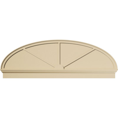 Fronton en uréthane Elliptical Signature, brun clair apprêté