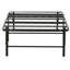 Base de lit plateforme en métal - base de matelas simple TG, noir-1266367195