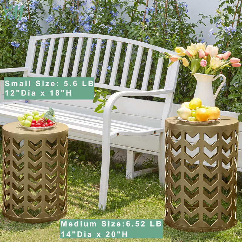 Steel Top Nesting Tables, Gold